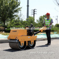 Walk Behind Vibrating Two Drum Mini Road Roller Compactor